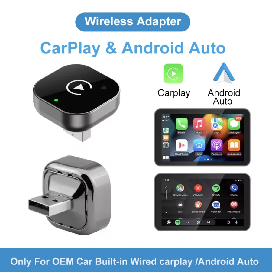 מתאם CarPlay אלחוטי שהופך את הרכב שלכם לחכם בלי כבלים
